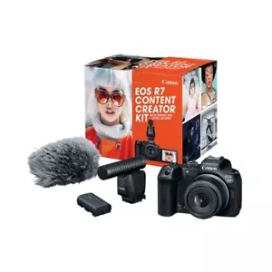 Canon EOS R7 Mirrorless Camera w 18-45mm Lens Content Creator Kit - Picture 1 of 6