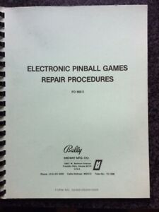 FLIPPER/PINBALL BALLY MIDWAY REPAIR PROCEDURES  F.O.560-3