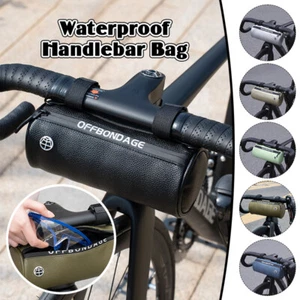 Bicycle Handlebar Bag Portable Waterproof Cycling Handlebar Bag +Crossbody Strap - Picture 1 of 23