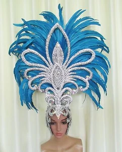 DaNeeNa H1862XL Reina del Gran Halcón Correra Concurso Bailarina Pluma Tocado - Imagen 1 de 8