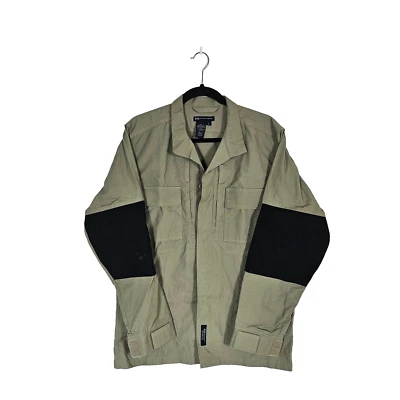 NWT 511 Men's S Green Tactical HRT Cotton Rip Stop Elbow Pads Armortex LS Shirt - Image 1 of 4