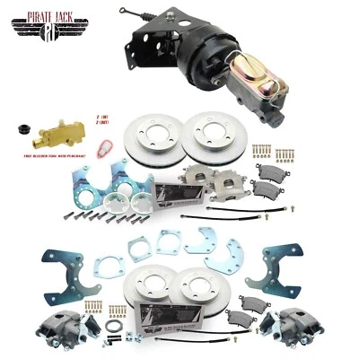 1966-1971 Ford Bronco Dana 30 Front Rear Disc Brake Kit & Booster Conversion Kit - Image 1 of 4