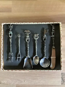 Vintage 6-piece Florentine Serving Set Florence Italy 50's or 60's - Picture 1 of 5