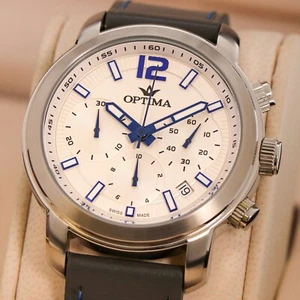 Optima • 45mm Swiss Chronograph • Date SubDay • WR 3ATM • OSC399-SL-1 - Picture 1 of 8