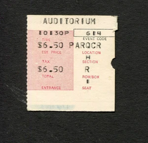 1969 The Doors concert ticket stub Chicago Auditorium Jim Morrison  - Picture 1 of 1
