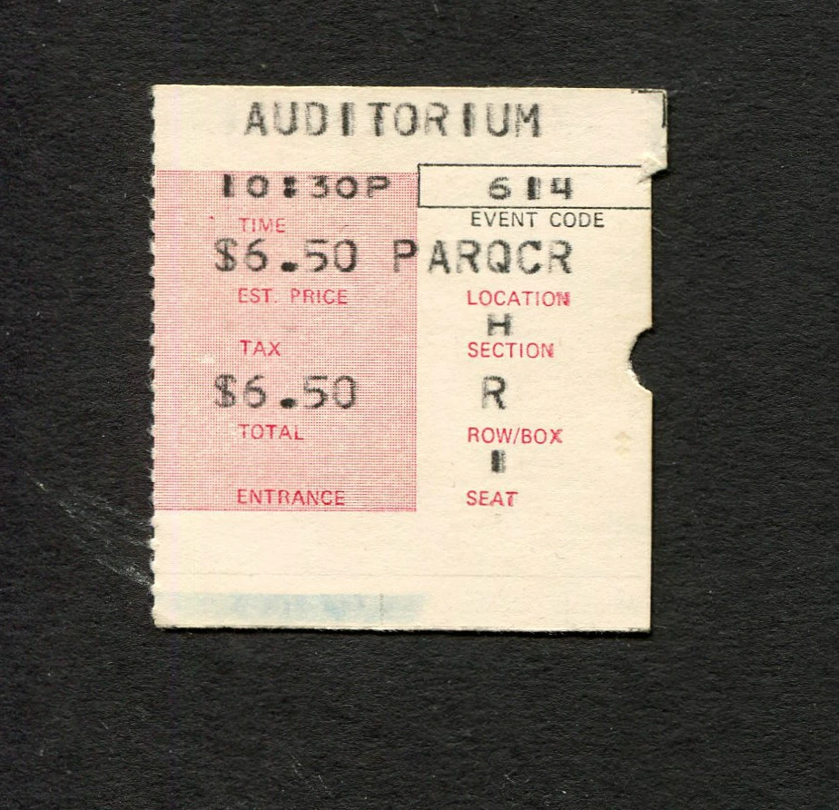1969 The Doors concert ticket stub Chicago Auditorium Jim Morrison  - Image 1 of 1