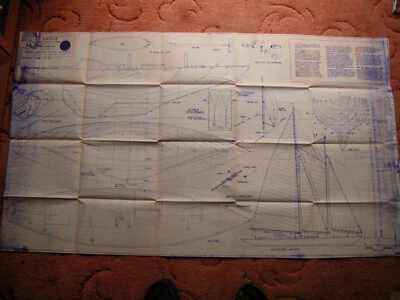 Model Maker plans of the Argus a Semi Scale wishbone schooner model Loa 30"  — 第 1/2 张图片