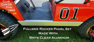 Carro de golf Club Car Ds brillante transparente pulido aluminio juego de panel basculante lateral completo - Imagen 1 de 4