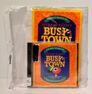 The Busy World of Richard Scarry Busy-Town Vintage PC CD-ROM  1993 and book - Picture 1 of 2