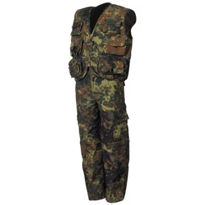 Kids Camouflage Army Style Set Pants and Vest BW Camo Detachable Trouser Legs - Picture 1 of 2