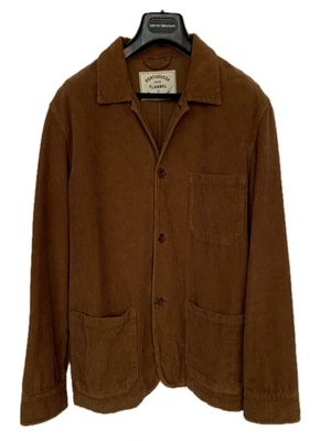 PORTUGUESE FLANNEL sz L Brown Corduroy Labura Jacket Chore Coat - WOW - Image 1 of 4