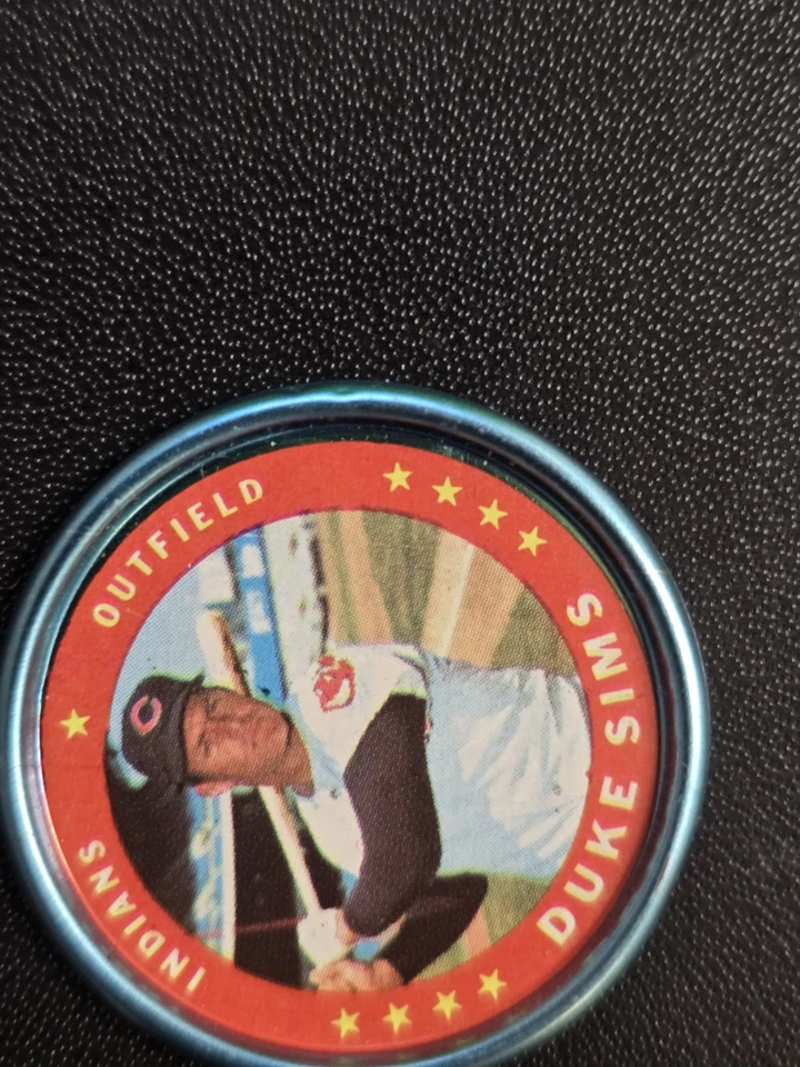 1971 topps baseball coins. THANKSGIVING HIGH GRADE SetBreak. DUKE SIMS edge Ping - Image 1 of 3