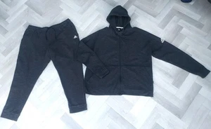 MEN'S Adidas Tracksuit GREY XXL cotton hooded / hoodie - Picture 1 of 8