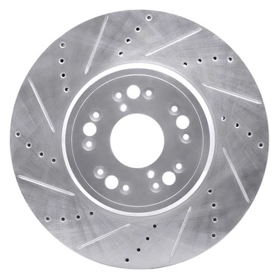For Lexus LS400 95-00 Brake Rotor DFC Premium Drilled & Slotted Front Driver - Imagem 1 de 4