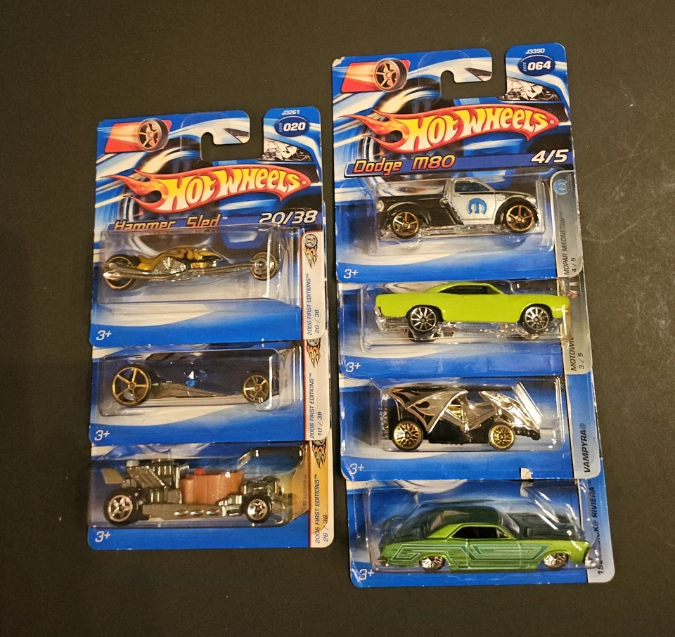 Lote de 7 Hot Wheels 2006 más rápido que nunca en tarjeta corta Foto 1 de 4