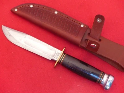 Cuchillo y funda de hoja fija vintage Canicas Gladstone Ideal años 50 Foto 1 de 4