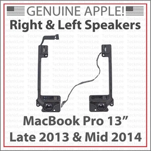 NEW Apple 923-0557 MacBook Pro 13" Late 2013 & Mid 2014 Left & Right Speaker Kit - Picture 1 of 4