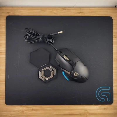 Logitech G502 Proteus Core Tunable Gaming Mouse  w/Weights & Matching Mouse Pad - Image 1 of 4