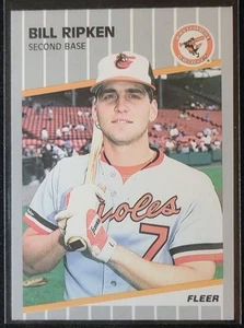 1989 Fleer MLB #616 Bill Ripken Black Box FF Error Card Baltimore Orioles - Picture 1 of 2