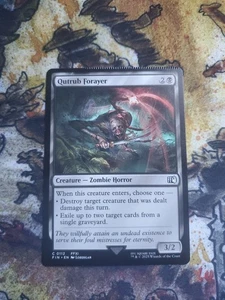 MTG Magic the Gathering Qutrub Forayer Final Fantasy Misprint (Crimp Error) - Picture 1 of 4