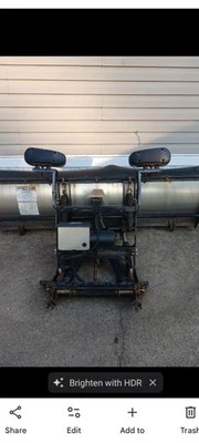 Wrangler Jeep Snow Dogg MD68, 7'. Stainless Steel Snow Plow-Remotes-Partly New. - Image 1 of 4