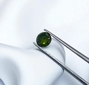 0.22ct Natural Loose Diamond Round Cut Treated Greenish Yellow SI1 Quality 3.8mm - Picture 1 of 12