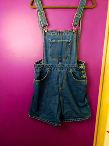 Ladies dungarees denim shorts size 12 bnwt misspap - Picture 1 of 12
