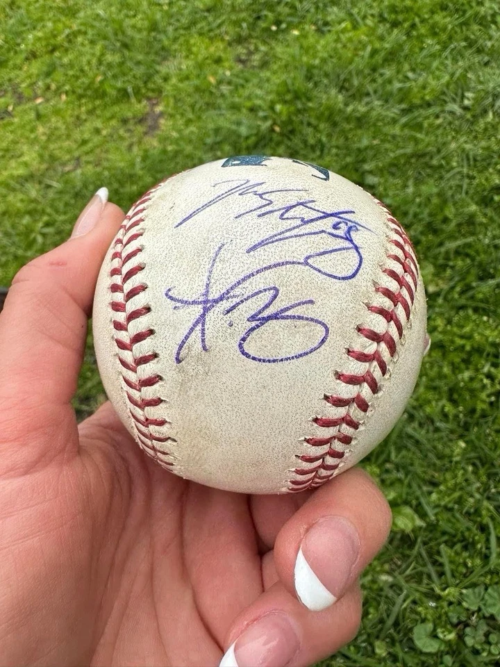  Ross Stripling and Dustin Autograph Major League Baseball - Image 1 of 1