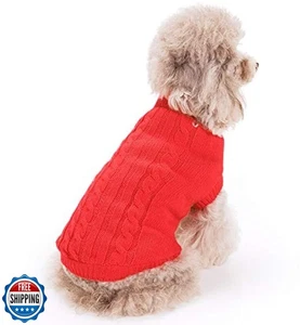 FAMI Dog Clothes Dogs Sweater Soft Puppies Clothing Winter Puppy  - Picture 1 of 5