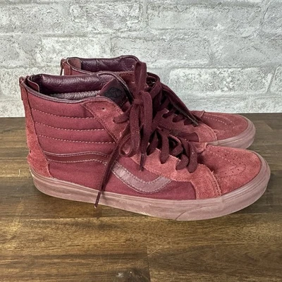 Vans SK8-HI All Burgundy Maroon Skateboard Shoes Men's Size US 11 Model 721499 - Image 1 of 4