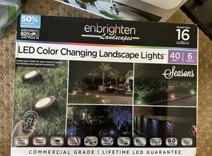ENBRIGHTEN LED Color changing Landscape Lights, 40 ft. , 6 Lights, 16 Colors - Picture 1 of 4