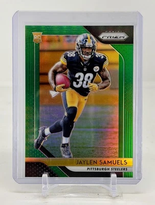2018 Panini Prizm #238 Jaylen Samuels RC Rookie Green Prizm Steelers - Image 1 of 2