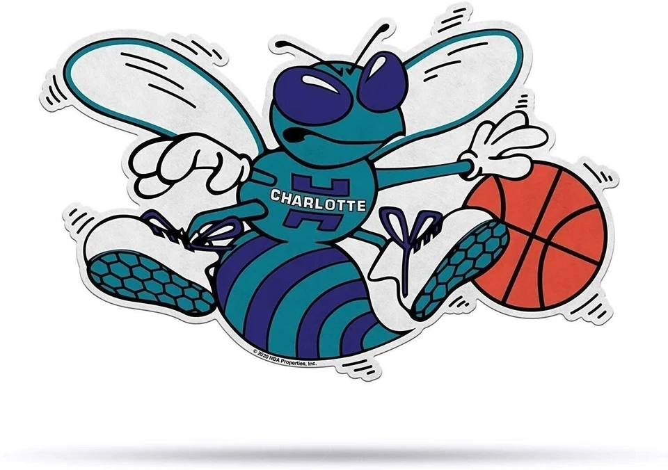 NBA Charlotte Hornets NBA Retro Shape Cut Pennant, Team color, Item... - Image 1 of 1