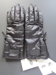 UGG Smart Touchscreen Tech Handschuhe seitlicher Reißverschluss Stoff Leder S/M schwarz neu 75 $ - Bild 1 von 17