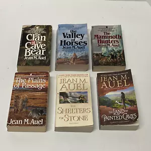 Lot of 6 Jean Auel Earth's Children Complete Series PBK Clan of the Cave Bear - Picture 1 of 2