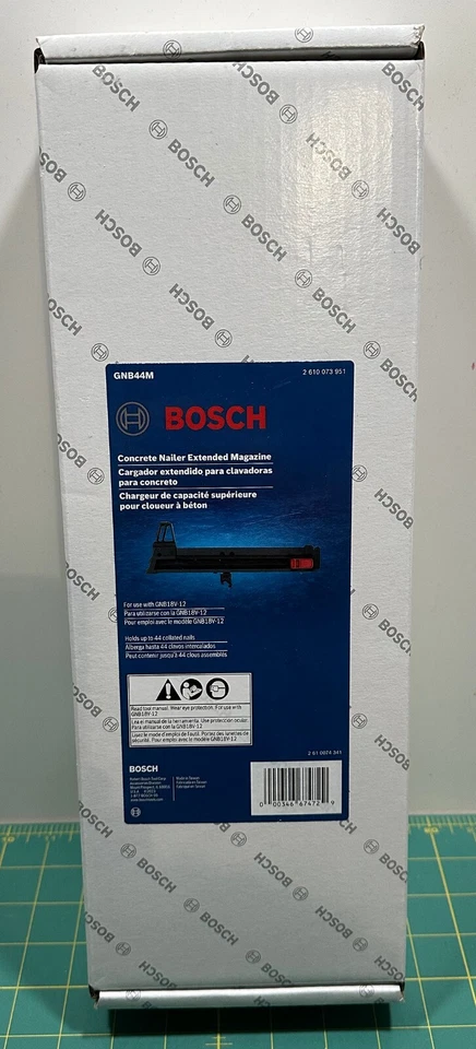 Pistola de pregos Bosch GNB44M concreto 44 carregador estendido para GNB18V-12 - Novo em folha - Imagem 1 de 1