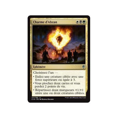 Mtg Magic: Playset (4x) Abzan Charm Commander 2016 Vf - Image 1 of 1