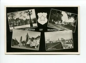 antica cartolina Groeten uit Maastricht Stadspark Standbelld MInckeleers 1956/26 - Foto 1 di 1