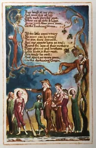 William Blake, superb Vintage Trianon press facsimile, Echoing Green - Picture 1 of 4