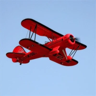 Dynam Waco YMF-5D V2 Red 4S RC Biplane 1300mm 51" Wingspan - Image 1 of 4