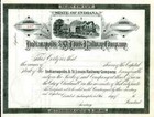 18_ Indianapolis & St Louis Rw Stock Certificate