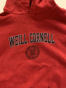 Cornell University Weill Medicine Hooded Sweatshirt Size 4T Pre-Owned Worn Once! - Picture 1 of 4
