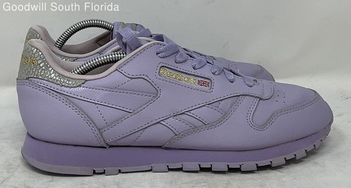 Scarpe da ginnastica basse stringate Reebok da ragazza classiche in pelle BD5543 viola taglia 6 5