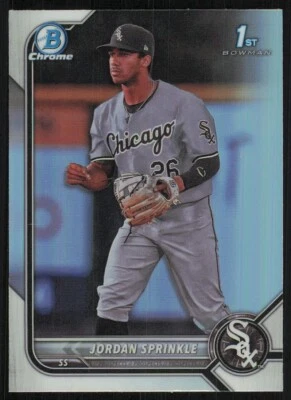 2022 Bowman Chrome Draft Refractors #BDC183 Jordan Sprinkle - Image 1 of 2