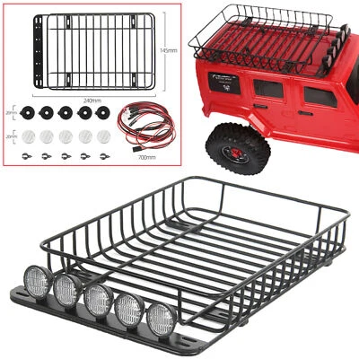 Portaequipajes de techo de acero para auto RBR/C 1/10 RC auto hágalo usted mismo R698 Foto 1 de 4