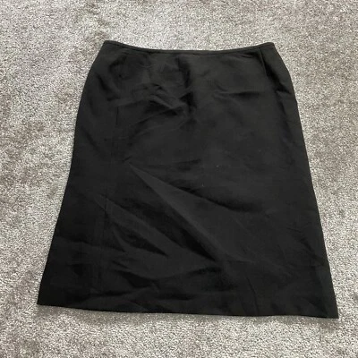 Evan Picone Suit Skirt Womens Petite 16P Black Straight Pencil Knee Length Zip - Image 1 of 4
