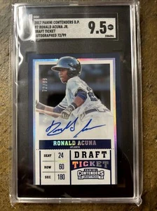 Ronald Acuna - 2017 Panini Contenders Draft Picks - Auto - SGC 9.5 - Mint+ Pop 2 - Bild 1 von 2