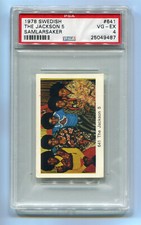 1975 Popbilder Med Punkt III 1978 Samlarsaker 641 Michael Jackson Five 5 PSA 4