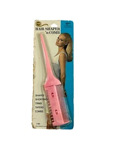 Vintage Solo Hair Shaper N Comb Trimmer Taper Comb Pink NO Blades Open Package - Picture 1 of 5