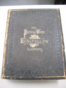 1879 Aufl. "THE POETICAL WORKS OF LONGFELLOW VOL 1" ILLUSTRIERT & LEDERGEBUNDEN - Bild 1 von 12